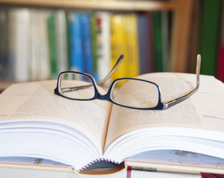 Glasses and a Book